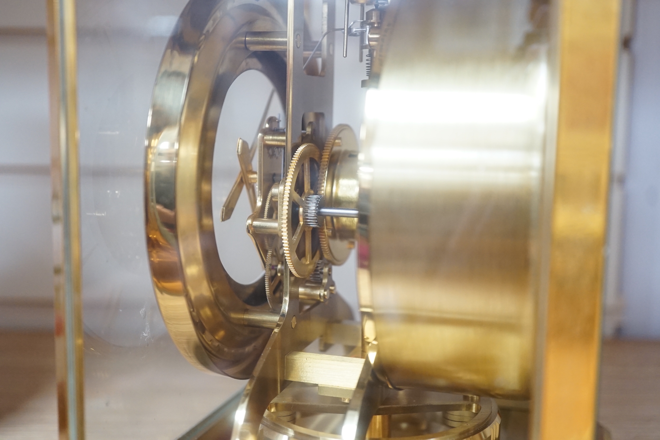 A Jaeger le Coultre ‘Atmos’ four glass clock, 23cm high, 21cm wide